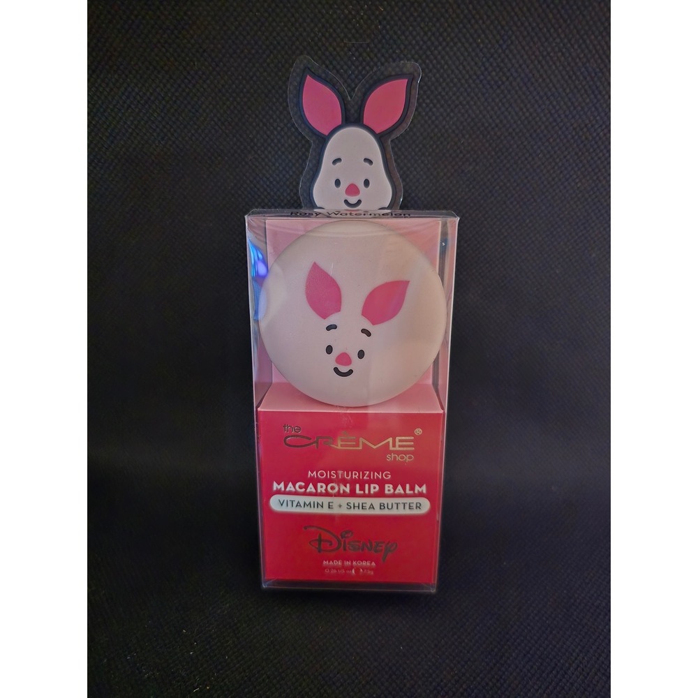 The Creme Shop Disney Piglet Macaron Lip Balm Rosy Watermelon Vitamin E Shea NWT